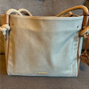 Michael Kors Tan Tote Bag with Rope Handles